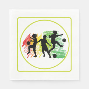 Kids Soccer Party Napkin