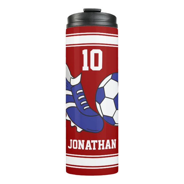 Kids soccer thermal tumbler (Front)