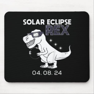 Kids Solar Eclipse T Rex 04.08.2024 Dino Fun Toddl Mouse Pad