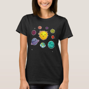 Kids Solar System Planets For Space Geeks T-Shirt