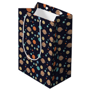 Kids Solar System Planets Saturn Jupiter Mars Medium Gift Bag