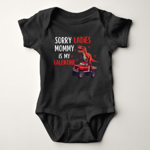 kids Sorry Ladies Mummy Is My Valentine Day Baby Bodysuit