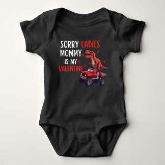 kids Sorry Ladies Mummy Is My Valentine Day Baby Bodysuit