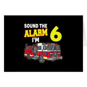Kids Sound Alarm Im 6 Kids Fire Truck Firefighter