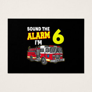 Kids Sound Alarm Im 6 Kids Fire Truck Firefighter
