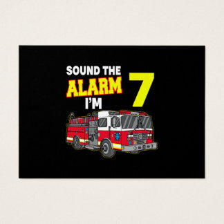 Kids Sound Alarm Im 7 Kids Fire Truck Firefighter