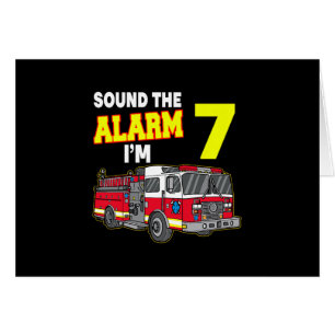 Kids Sound Alarm Im 7 Kids Fire Truck Firefighter