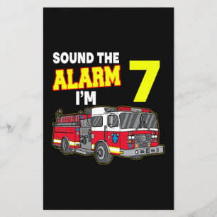 Kids Sound Alarm Im 7 Kids Fire Truck Firefighter