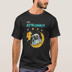 Kids Space Galaxy Astronaut Universe Planet Birthd T-Shirt