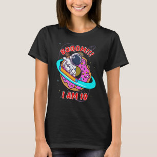 Kids Spaceman Birthday  10 Years Old 10th Birthday T-Shirt