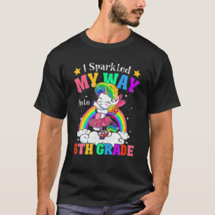 Kids Sparkled Into Sixth 6Th Grade Unicorn Squad P T-Shirt