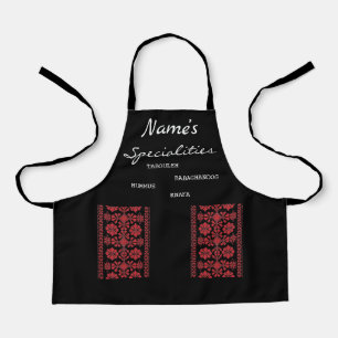 Kids Speciality Red Tatreez Apron