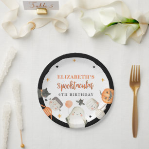 Kids Spooktacular Halloween Birthday Party Paper P Plate