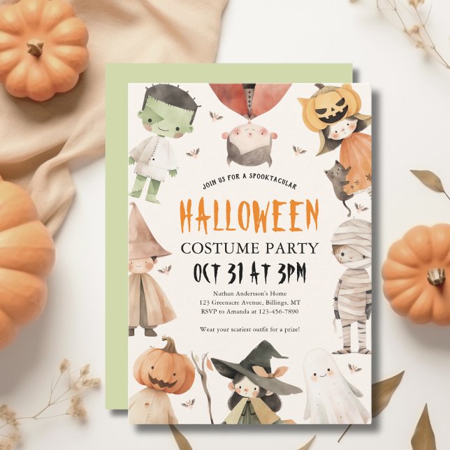 Kids Spooktacular Halloween Costume Party  Invitation (Creator Uploaded)