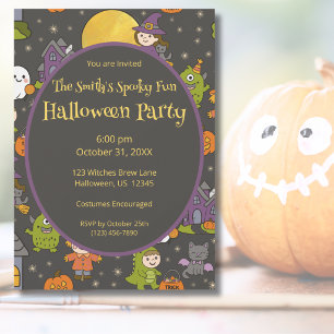 Kids’ Spooky Fun Halloween Party Invitation