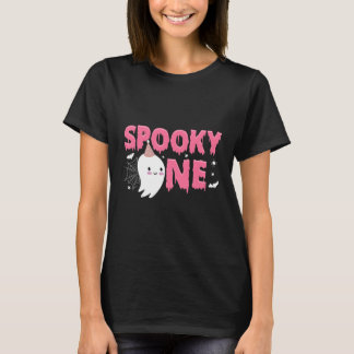Kids Spooky One 1st Birthday Girl Outfit 1 Year  T-Shirt