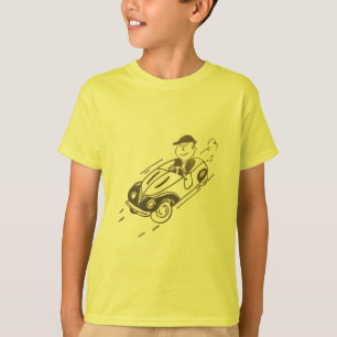 KIDS' SPORT-TEK T-SHIRT - DRIVING A SPORTS CAR