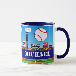 Kids Sports Baseball Mug Personalised Gift