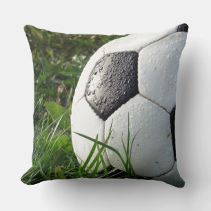 Kids Sports Soccer Ball Green Grass Sofa Pillow