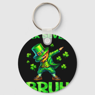 Kids st patricks day 67 leprechaun dab six sevenKi Key Ring