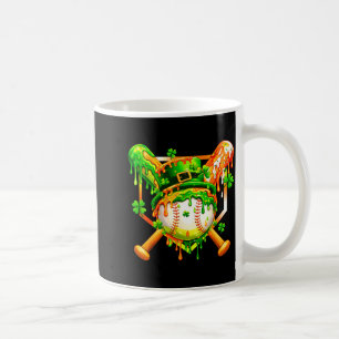Kids st patricks day baseball drip ice cream boys coffee mug