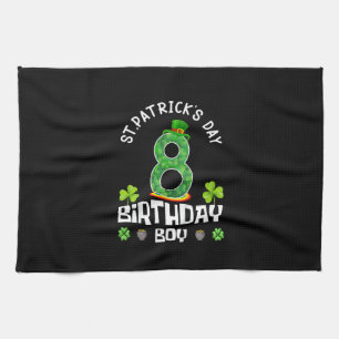 Kids St. Patrick's Day Birthday 8th 2015 T-Shirt Tea Towel