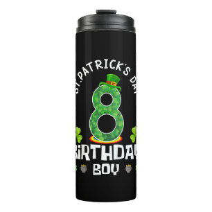Kids St. Patrick's Day Birthday 8th 2015 T-Shirt Thermal Tumbler