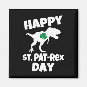 Kids St Patricks Day Dinosaur T-rex Funny Toddler Magnet