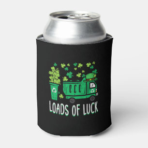 Kids St Patricks Day Garbage Truck Load Of Luck To Can Cooler