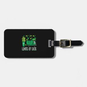 Kids St Patricks Day Garbage Truck Load Of Luck To Luggage Tag