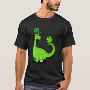 Kids St Patrick's Day Trex Dinosaur Irish Boys Kid T-Shirt
