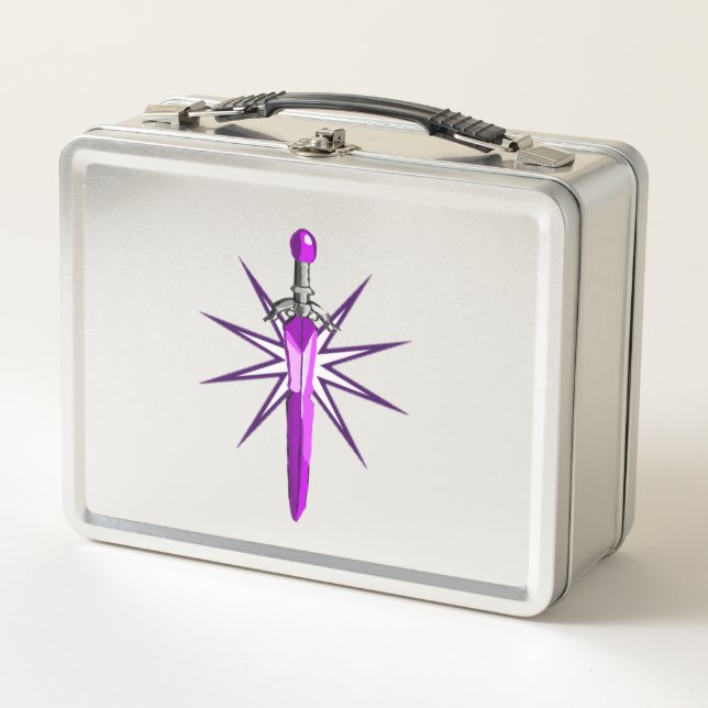 Kids Starburst Sword Metal Lunchbox    (Front)