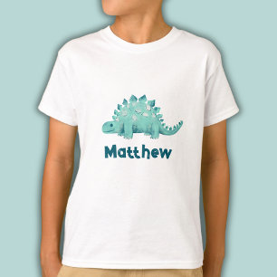 Kids Stegosaurus Name T-Shirt
