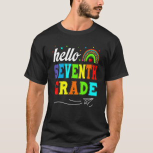 Kids Students Hello 7th Grade Teacher T-Shirt