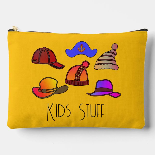 Kids Stuff Yellow   Accessory Pouch (Front)