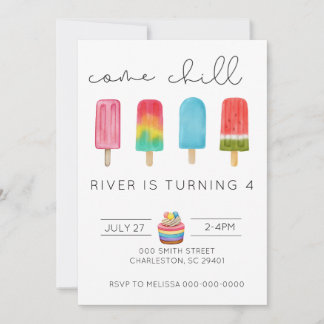 Kid's Summer Birthday Party Invitation