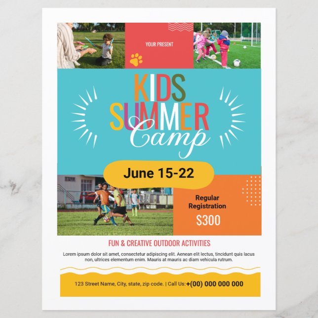 Kids Summer Camp Flyer (Front)