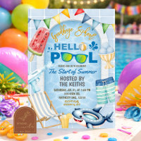 Kid's Summer Hello Pool Goodbye School Party