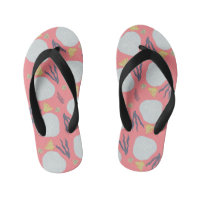 Kids Summer Sand Dollar Seashells Kid's Flip Flops