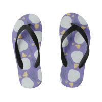 Kids Summer Sand Dollar Seashells Kid's Flip Flops
