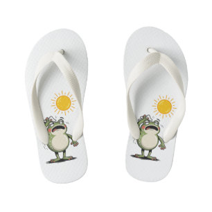 Kids' Sunny Summer Flip-Flops - Cute Character Kid's Thongs