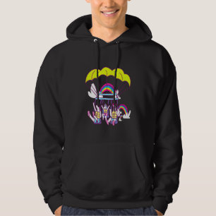 Kids Surfing Windsurfing Unicorns Sunglasses Calif Hoodie