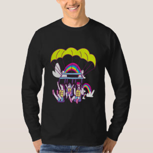 Kids Surfing Windsurfing Unicorns Sunglasses Calif T-Shirt