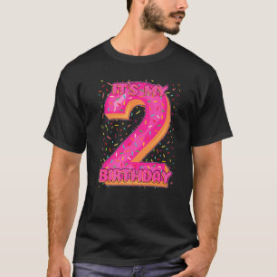 Kids Sweet Donut It's My 2nd Birthday  2 Yrs Old T T-Shirt