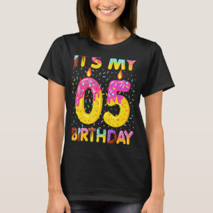 Kids Sweet Doughnut Its My 05th Birthday 05 Years T-Shirt