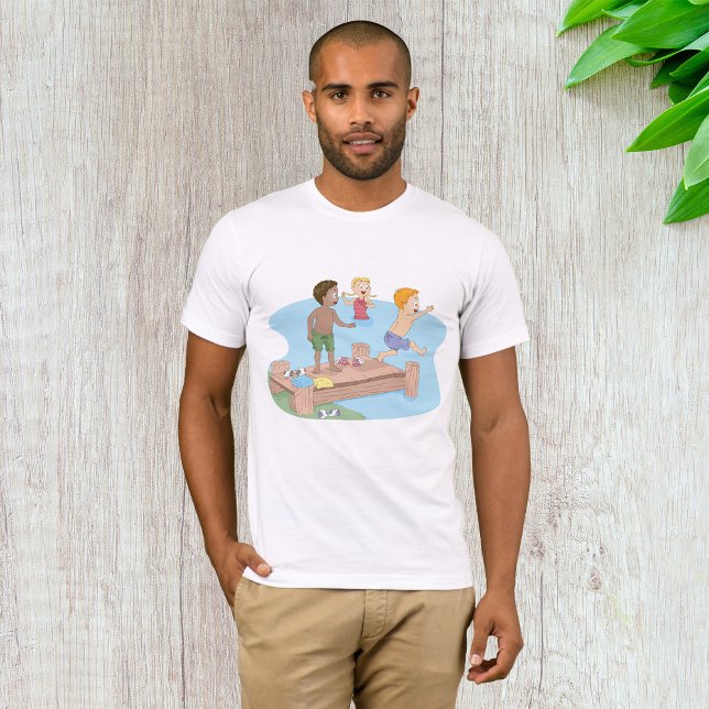 Kids Swimming Mens T-shirt (Creator Uploaded)