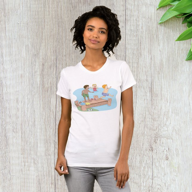 Kids Swimming Womens T-Shirt (Creator Uploaded)