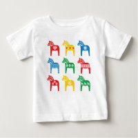 KID'S T-SHIRT DALA HORSE CUSTOM NAME