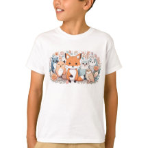 Kid's - T-Shirt - Forest Animals