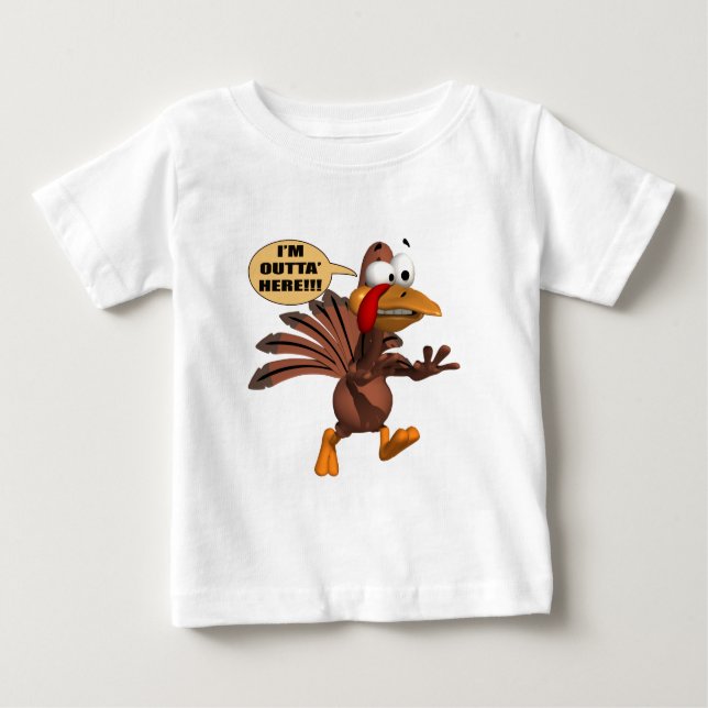 Kids T-Shirt - Running For Cover Turkey (Front)